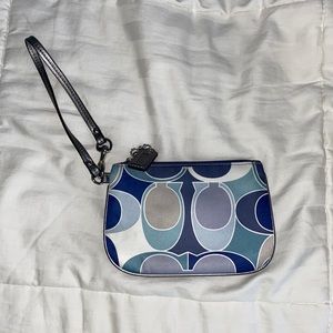 Coach Clutch Wristlet - Blue